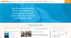 Desktop Screenshot of collegeweeklive.com
